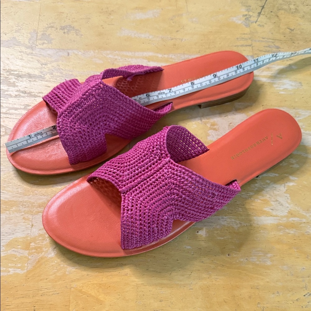 Anthropologie Fuchsia Woven Sandals Sz 10